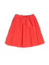 Kindred Self-tie Organic-cotton Skirt In Orange