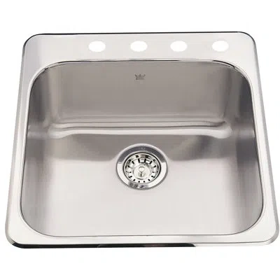 Kindred Stainless Steel 20" L X 21" W Drop-in Kitchen Sink In Satin