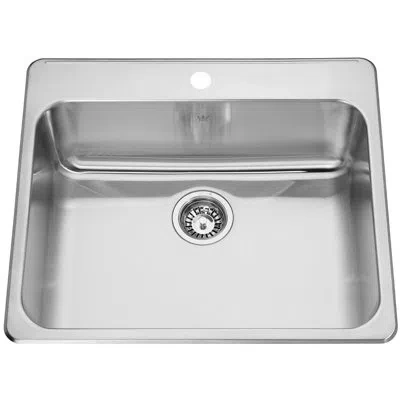 Kindred Stainless Steel 25" L X 22" W Drop-in Kitchen Sink In Satin