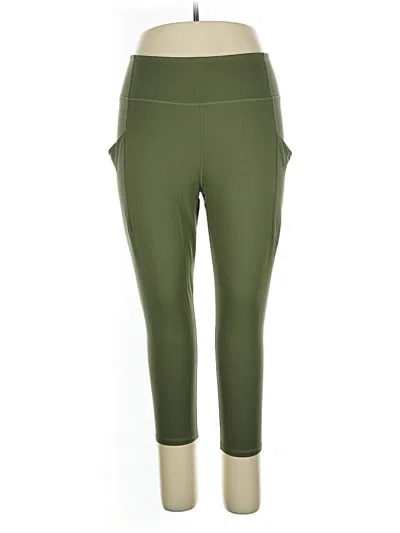 Pre-owned Kinesis Active Pants In Green