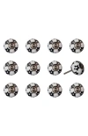Kinetic 12-pack Knobs In Black Stars