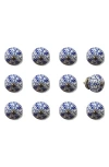 Kinetic 12-pack Knobs In Blue Willow