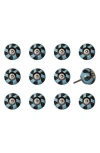 Kinetic 12-pack Knobs In Light Blue Petal