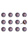 Kinetic 12-pack Knobs In Navy Red