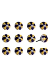 Kinetic 12-pack Knobs In Navy Yellow
