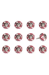 Kinetic 12-pack Knobs In Red Leaf