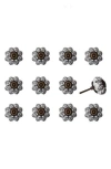 Kinetic 12-pack Knobs In Wavy Black White Line