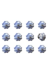 Kinetic 12-pack Knobs In Wavy Blue Willow