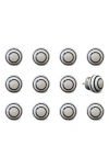 Kinetic 12-pack Knobs In White Circle