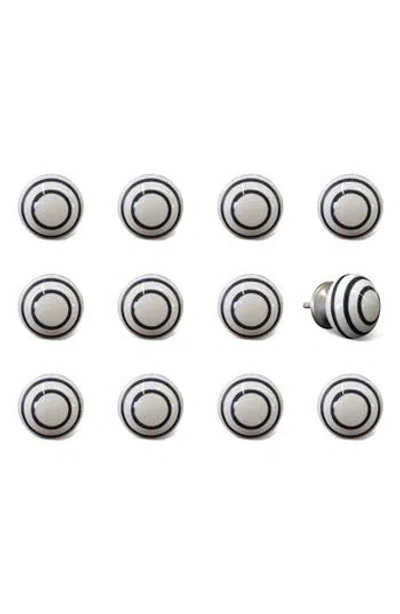 Kinetic 12-pack Knobs In White