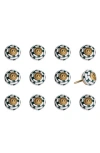 Kinetic 12-pack Knobs In White Gold