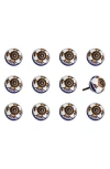 Kinetic 12-pack Knobs In Yellow Blue