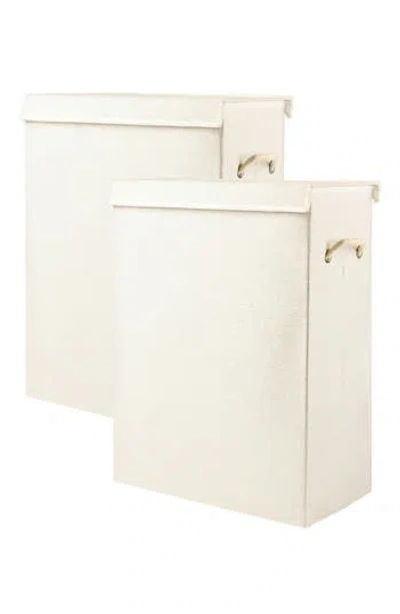Kinetic 2-pack Foldable Laundry Bins In Neutral