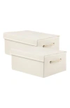 Kinetic 2-pack Foldable Storage Bins In Neutral