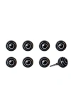 Kinetic 8-pack Knobs In Black Swirl