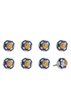Kinetic 8-pack Knobs In Blue Checkers