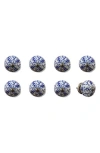 Kinetic 8-pack Knobs In Blue Willow