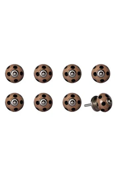 Kinetic 8-pack Knobs In Brown