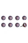 Kinetic 8-pack Knobs In Navy Red