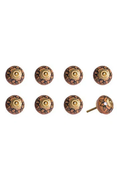 Kinetic 8-pack Knobs In Brown
