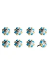 Kinetic 8-pack Knobs In White Fine Line