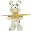 Kinetic Butler Mouse With Tray Sculpture In Neutral