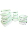 Kinetic Gogreen Glassworks Square 16pc Food Storage Set