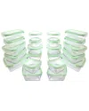 Kinetic Gogreen Glassworks 44pc Glass Food Storage Container Set
