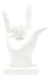 Kinetic I Love You Sign Sculpture In White