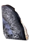 Kinetic Medium Agate Bookend In Black