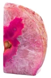 Kinetic Medium Agate Bookend In Pink