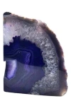 Kinetic Medium Agate Bookend In Blue
