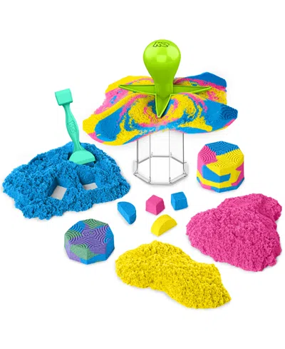 Kinetic Sand Squish N Create With Blue, Yellow, And Pink Play Sand In Multi-color