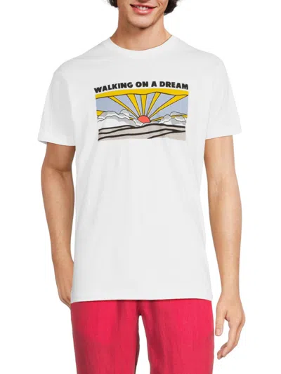 Kinetix Men's Walking On A Dream Graphic Tee In White