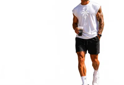 Kinetix Thunder Palm Muscle Tee In Snow White