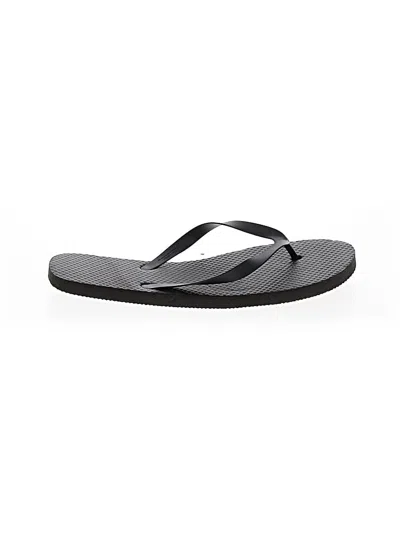 Kinflyte Flip Flops In Black