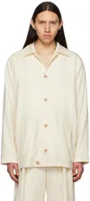 King & Tuckfield Beige Pleat Back Jacket In Vanilla