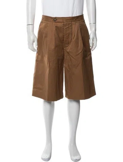 Pre-owned King & Tuckfield Flat Front Shorts In Brown