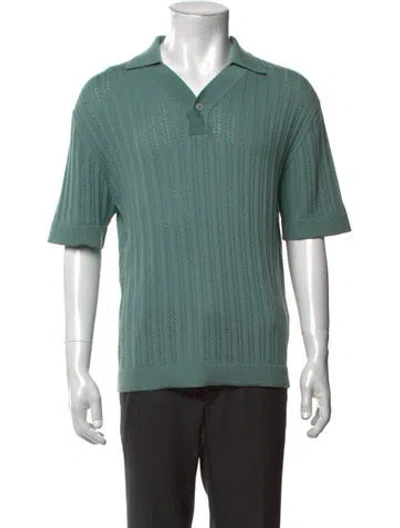 Pre-owned King & Tuckfield Merino Wool Patterned In Green