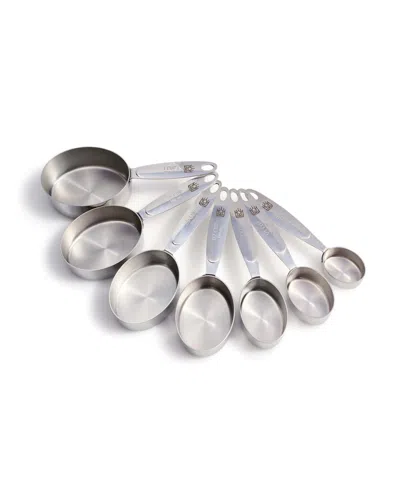 King Arthur Baking Company Easy Scoop 7-piece Oval Measuring Cup Set In Silver