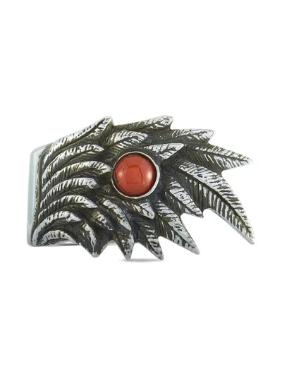 Pre-owned King Baby Raven Ring In Silver