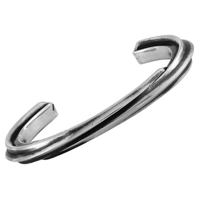 Pre-owned King Baby Silver Shooting Star Cuff Bracelet In Multi