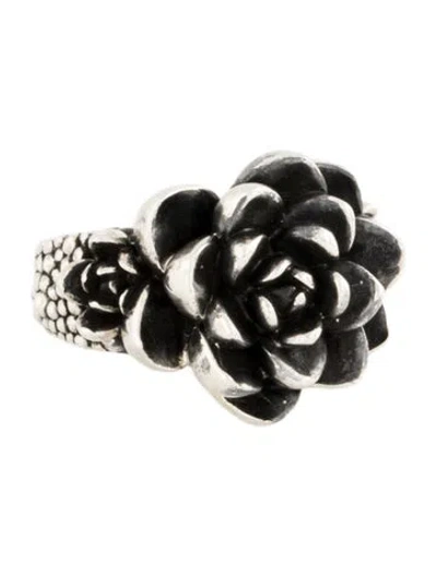 Pre-owned King Baby Studio Cluster Rose Ring In Multi