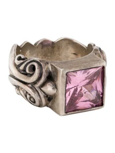 Pre-owned King Baby Studio Cubic Zirconia Cocktail Ring In Multi