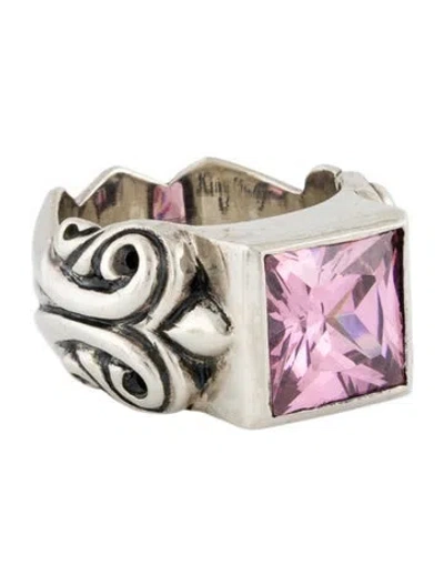 Pre-owned King Baby Studio Cubic Zirconia Cocktail Ring In Multi