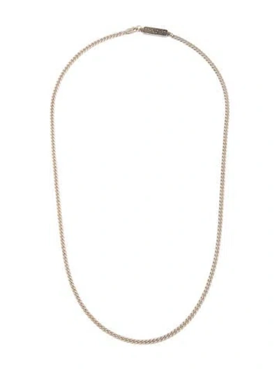 Pre-owned King Baby Studio Curb Chain Necklace, 24" In Multicolor