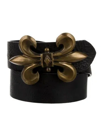 Pre-owned King Baby Studio Leather Belt Kit In Black