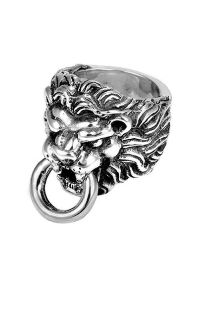 King Baby Studio Lion's Head Ring