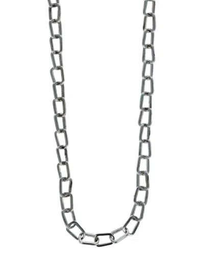 King Baby Studio Men's Pop Top Sterling Silver Chain Necklace