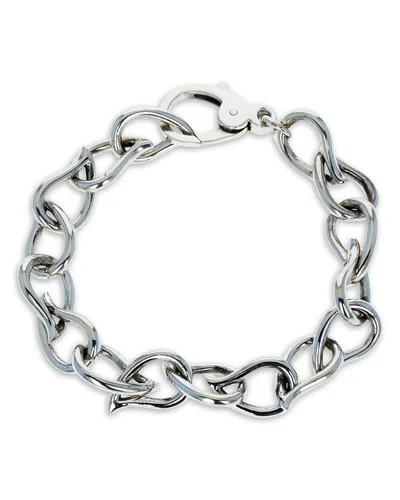 King Baby Studio Men's Sterling Silver Wild West Buffalo Paisley Link Bracelet In Metallic